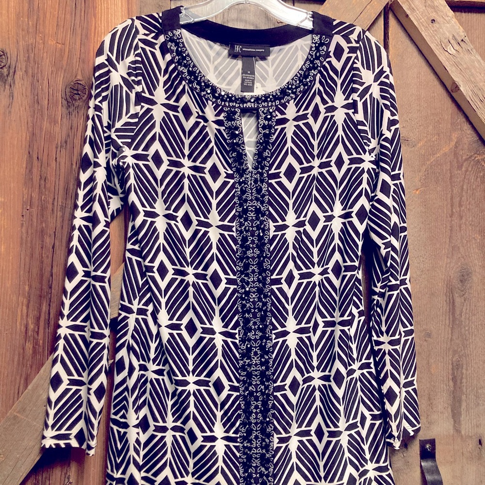 INC International Concepts dressy tunic blouse